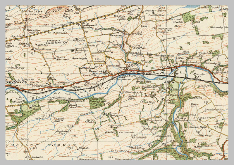 1920 Collection - Hexham Ordnance Survey Map