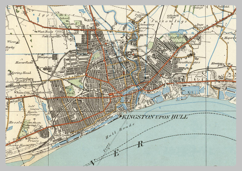 1920 Collection - Hull Ordnance Survey Map