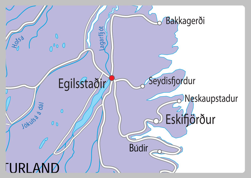 Iceland Political Map