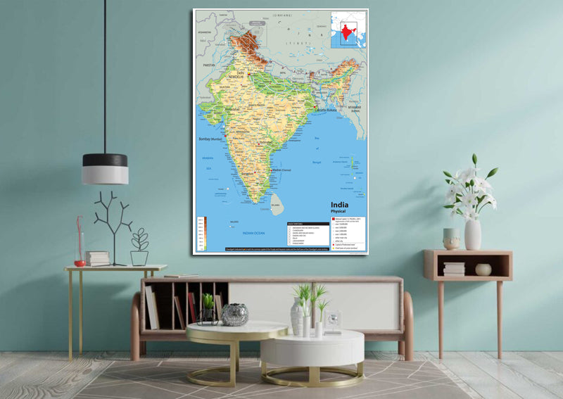 India Physical Map