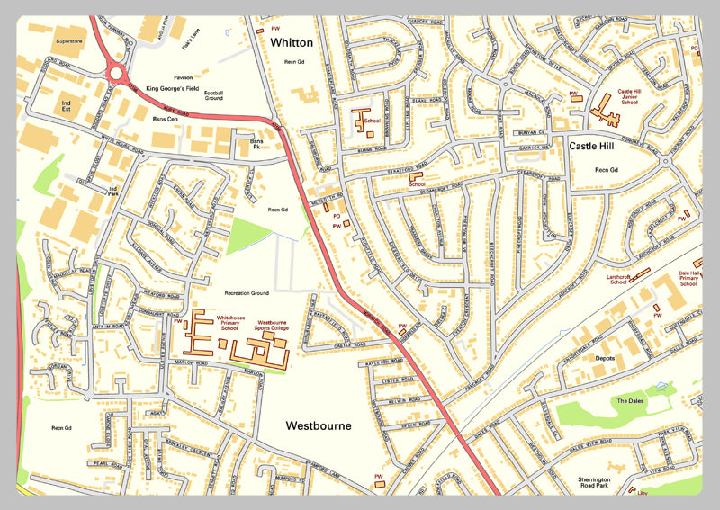 Ipswich Street Map