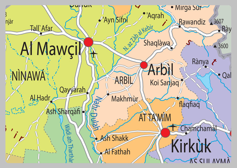 Iraq Political Map