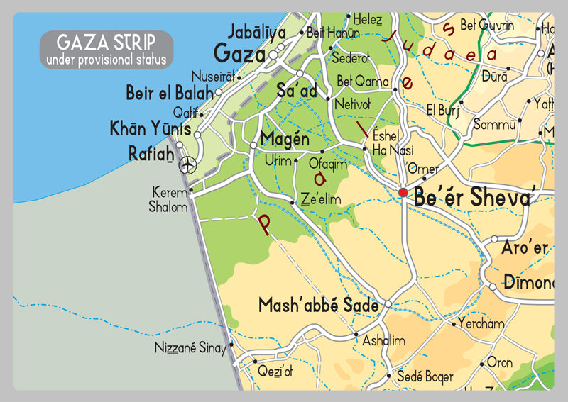 Israel Physical Map