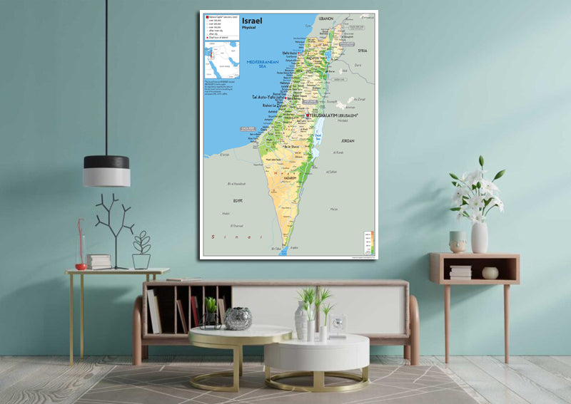 Israel Physical Map