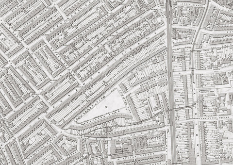 London 1872 Ordnance Survey Map - Sheet LV - Kennington | I Love Maps