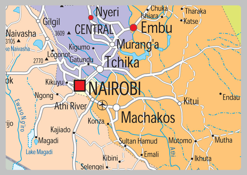 Kenya Political Map