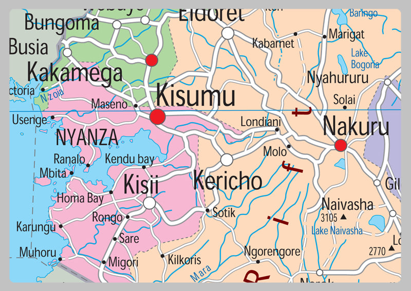 Kenya Political Map