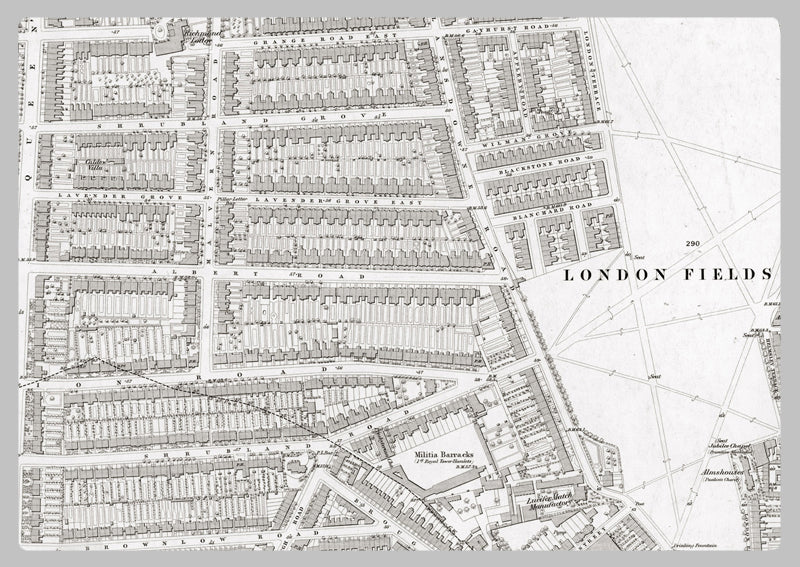 London 1872 Ordnance Survey Map - Sheet XVIII - Kingsland