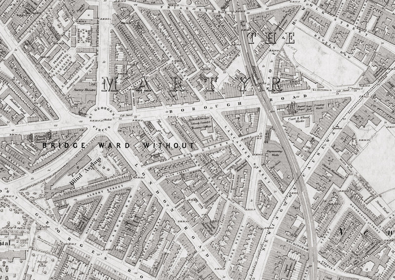 London 1872 Ordnance Survey Map - Sheet XLIV - Lambeth | I Love Maps