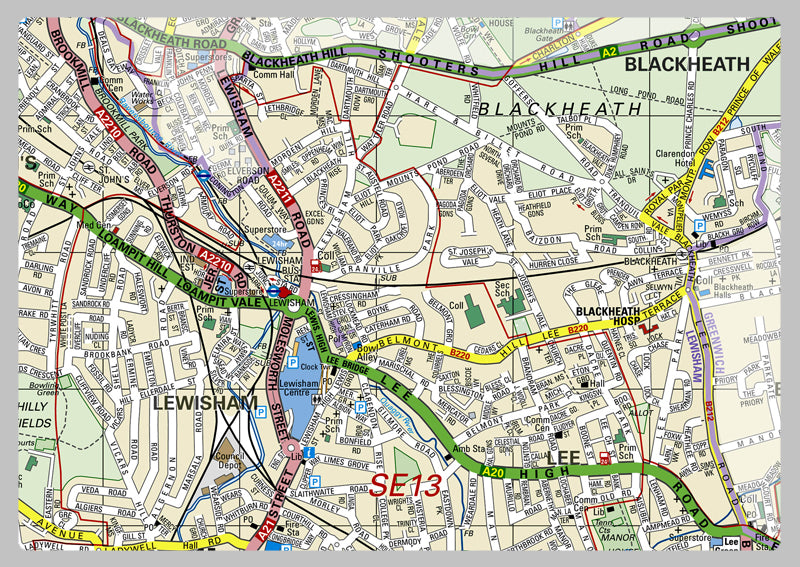 Lewisham London Borough Map– I Love Maps