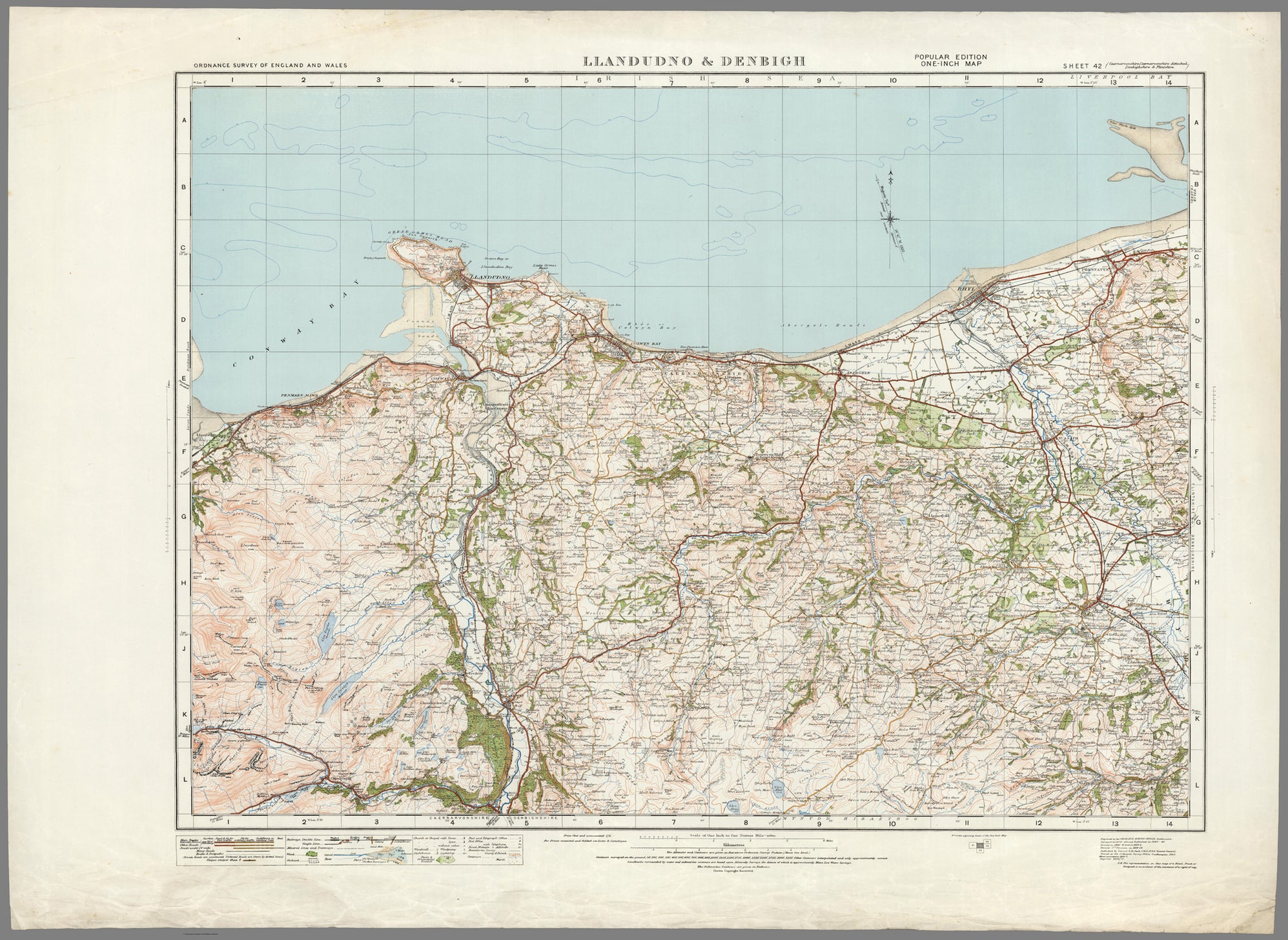 1920 Collection - Llandudno & Denbigh Ordnance Survey Map– I Love Maps