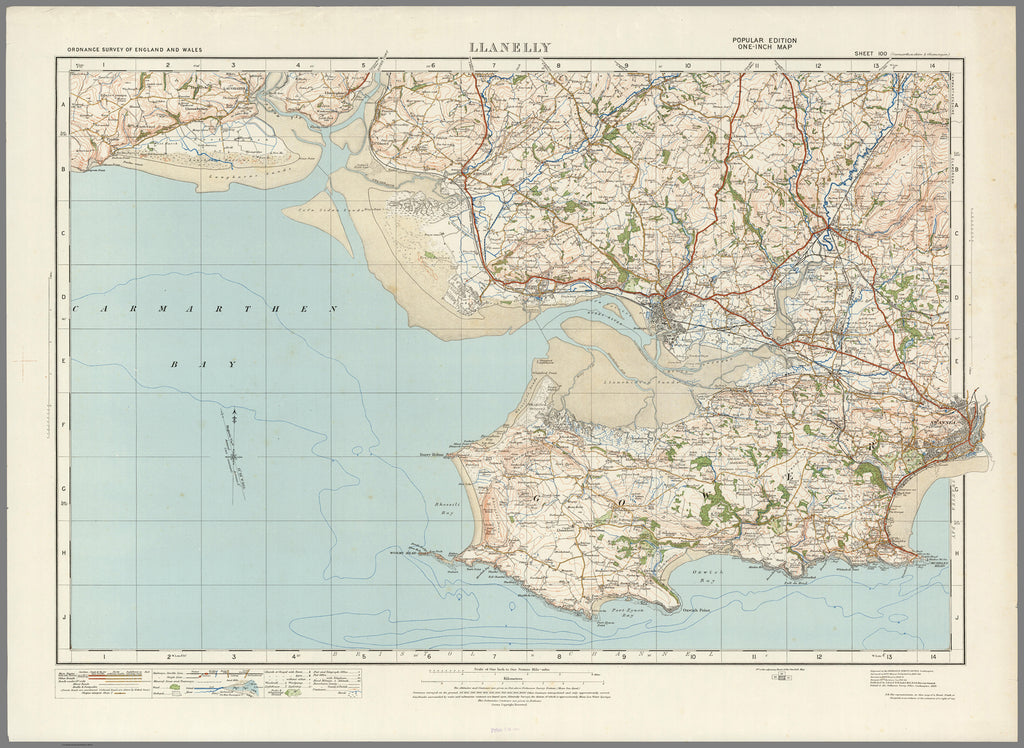 1920 Collection - Llanelly Ordnance Survey Map | I Love Maps