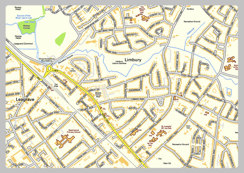 Luton Street Map