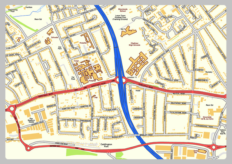 Luton Street Map