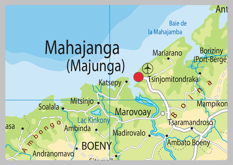 Physical Map of Madagascar - The Oxford Collection