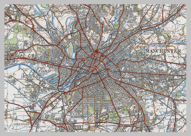 1920 Collection - Manchester Ordnance Survey Map