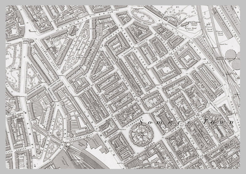 London 1872 Ordnance Survey Map - Sheet XXV - Marylebone