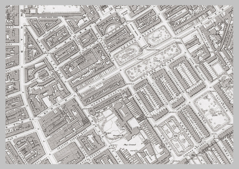 London 1872 Ordnance Survey Map - Sheet XXV - Marylebone