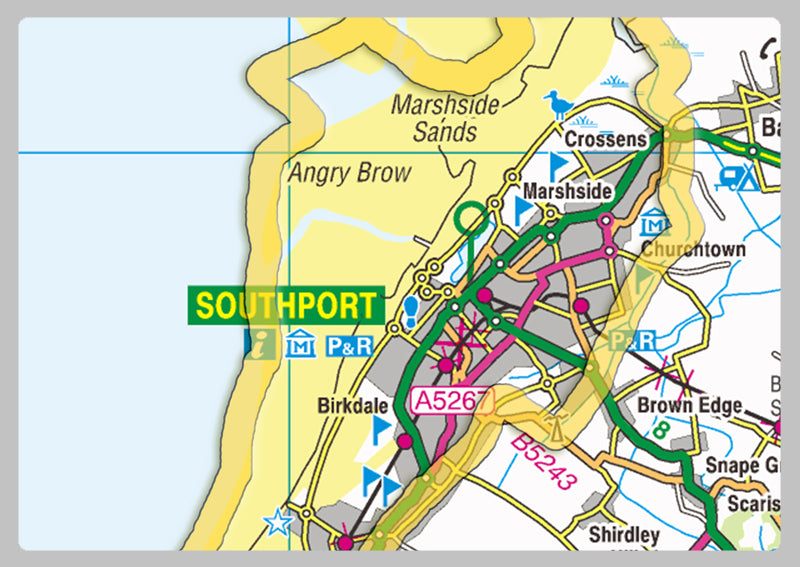 Merseyside County Map