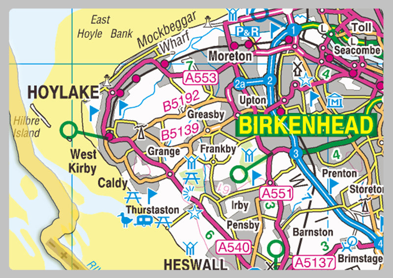 Merseyside County Map