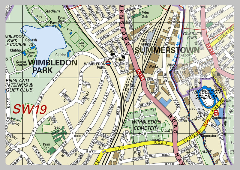 Merton London Borough Map