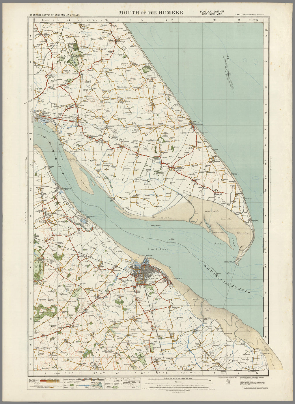 1920 Collection - Mouth of the Humber Ordnance Survey Map– I Love Maps