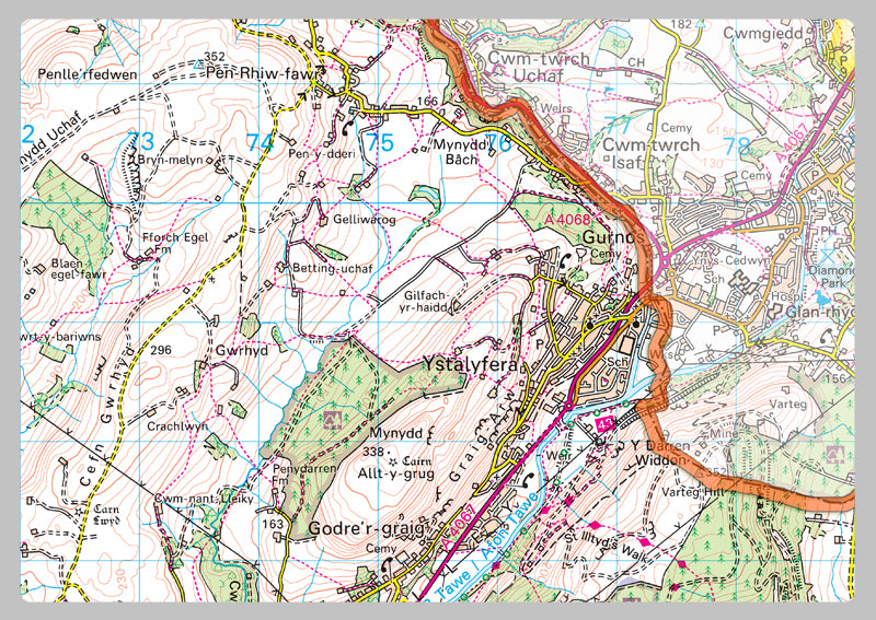 Neath Port Talbot County Map