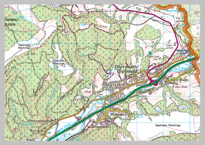 Neath Port Talbot County Map