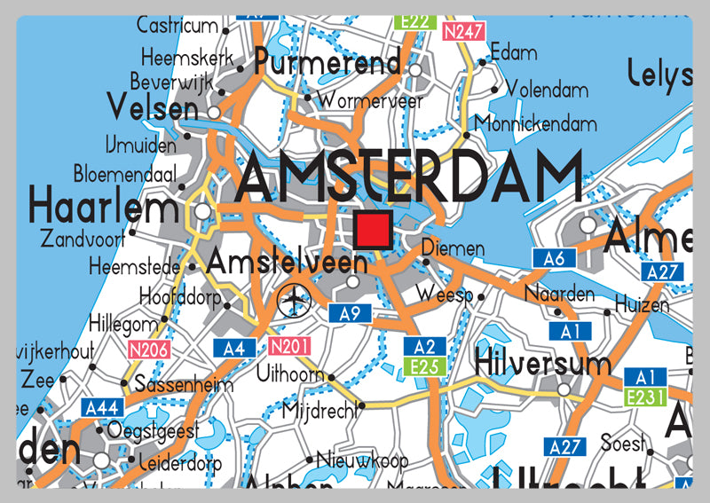 Netherlands Road Map