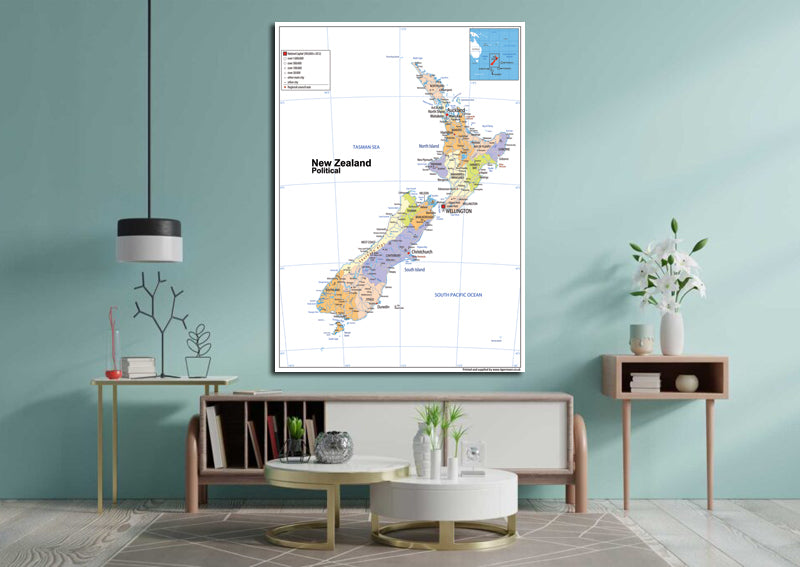 New Zealand Political Map