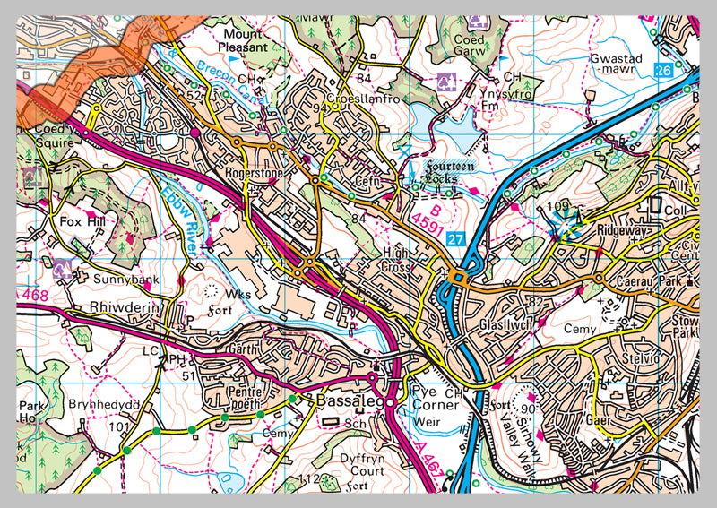 Newport County Map