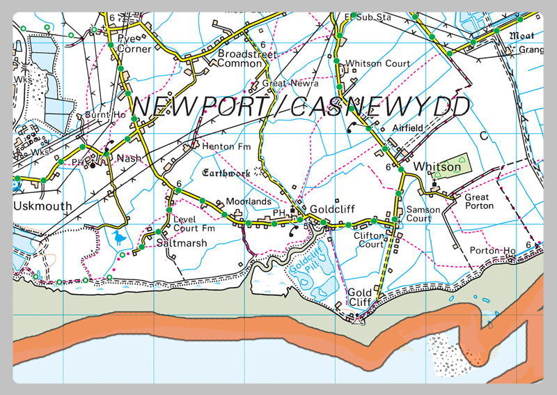 Newport County Map