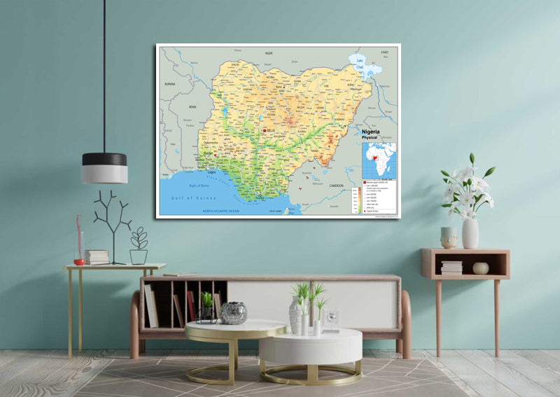 Nigeria Physical Map