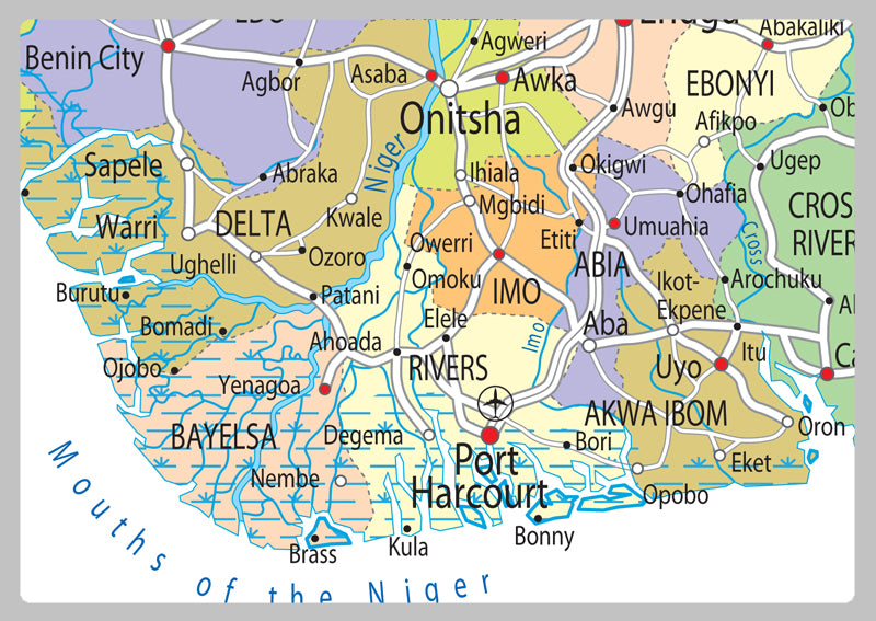 Nigeria Political Map