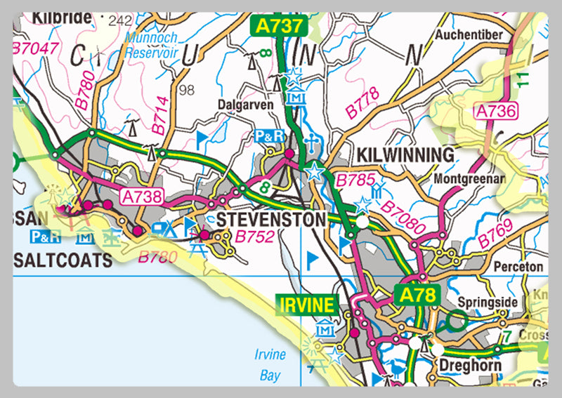 North Ayrshire County Map– I Love Maps