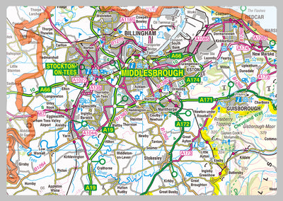 North Yorkshire County Map– I Love Maps