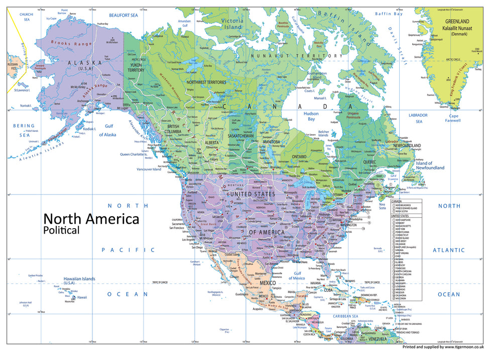 North America Political Map