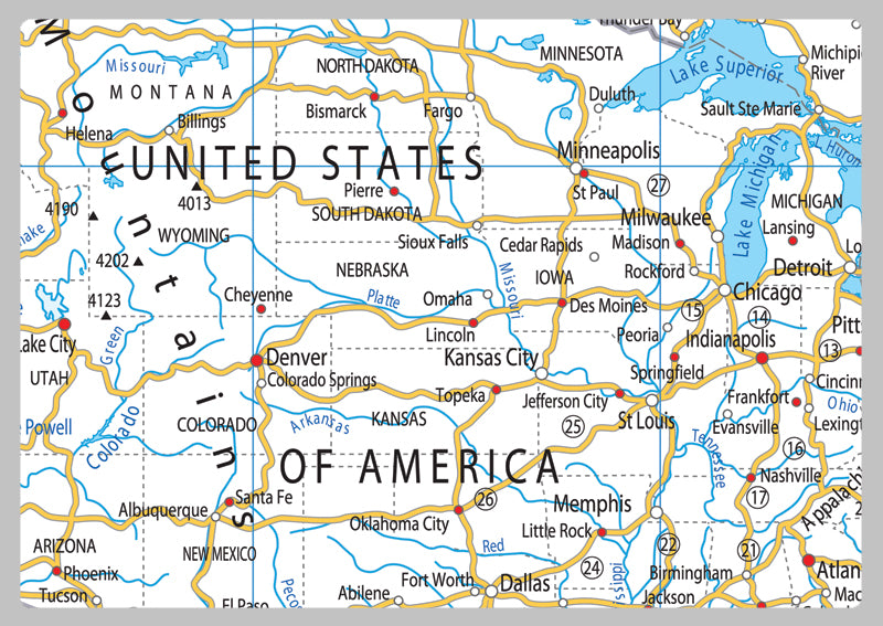 North America Road Map