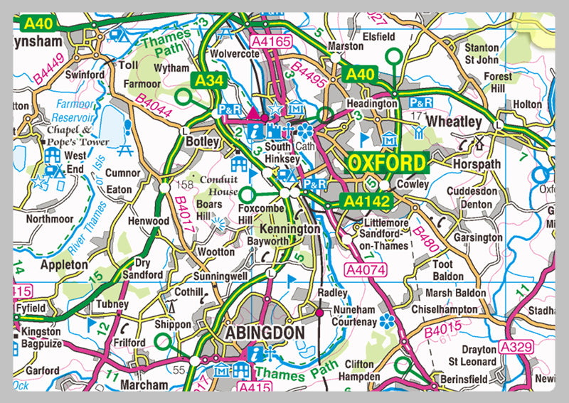 Oxfordshire County Map