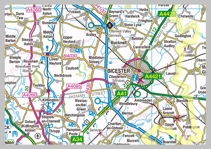 Oxfordshire County Map