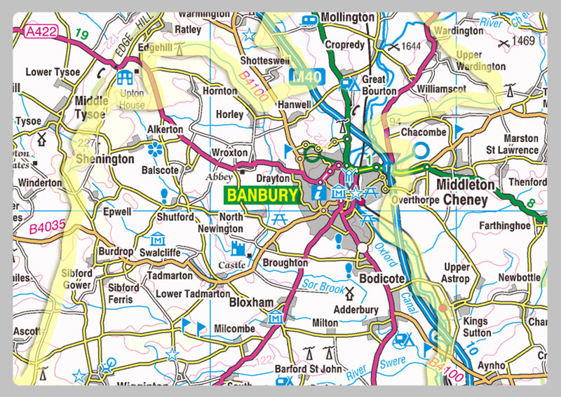 Oxfordshire County Map