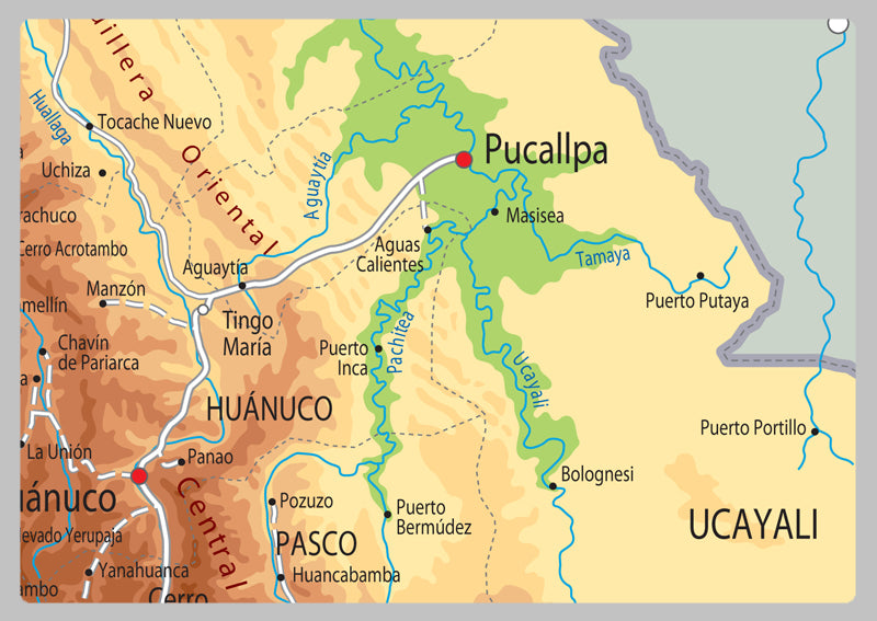 Peru Physical Map