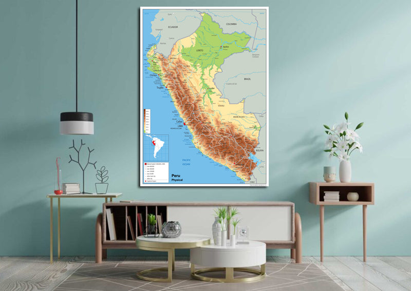 Peru Physical Map