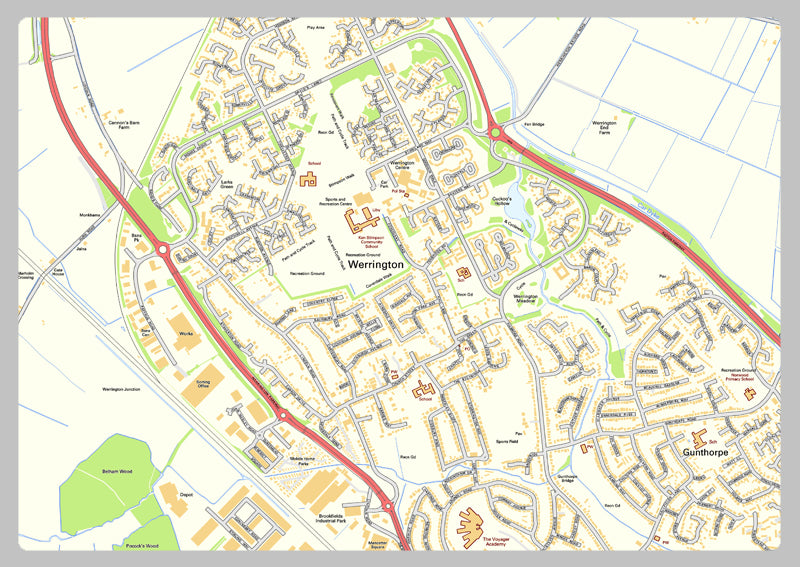 Peterborough Street Map