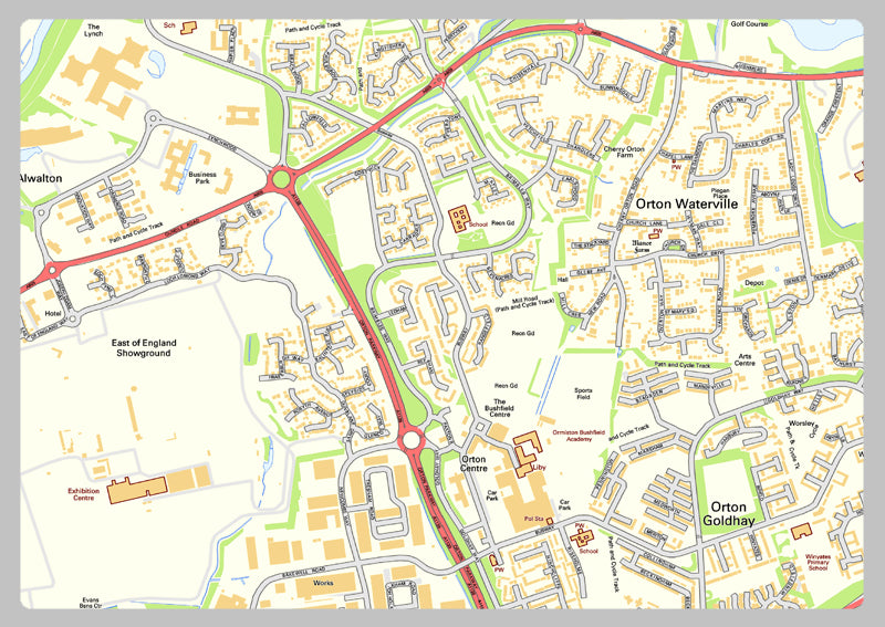 Peterborough Street Map