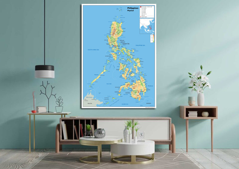 Philippines Physical Map