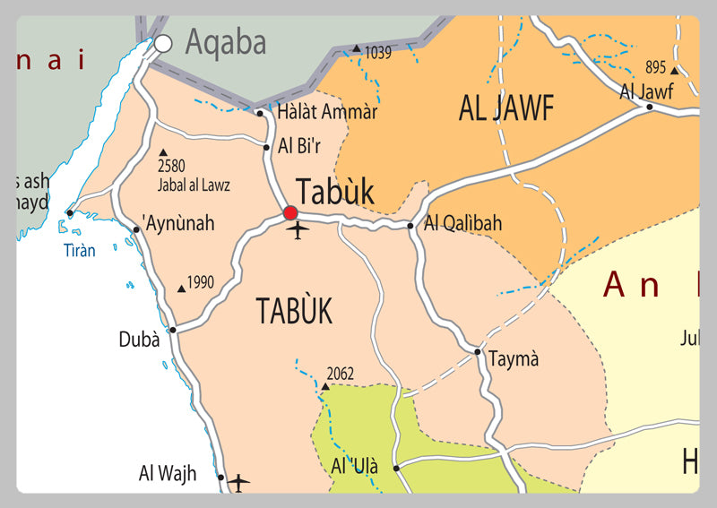 Saudi Arabia Political Map