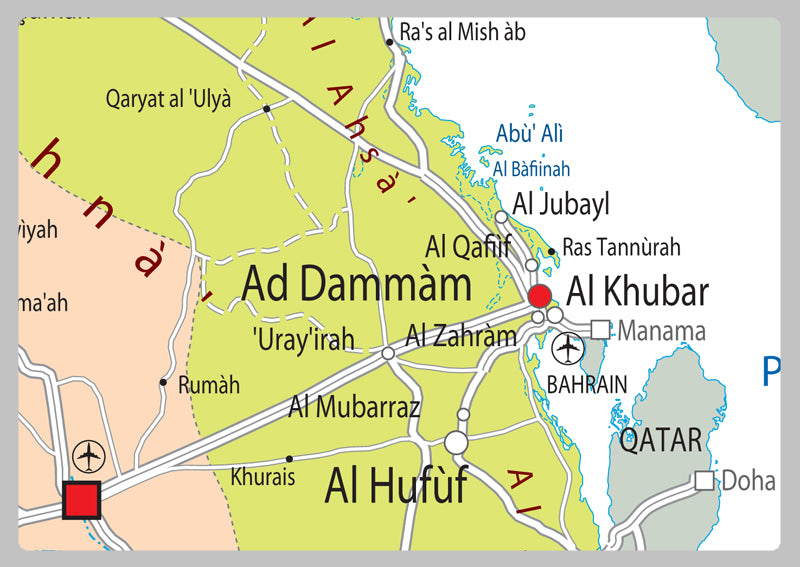 Saudi Arabia Political Map