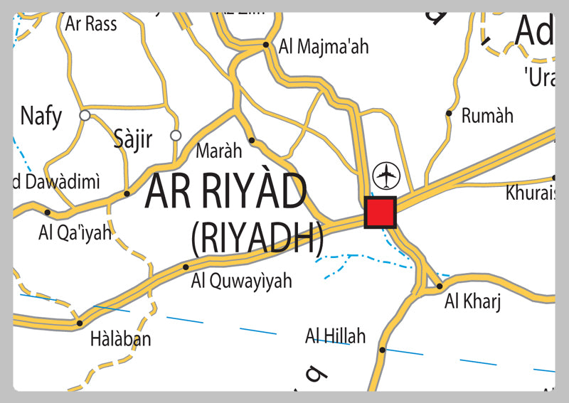 Saudi Arabia Road Map