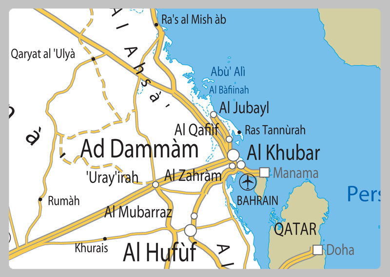 Saudi Arabia Road Map